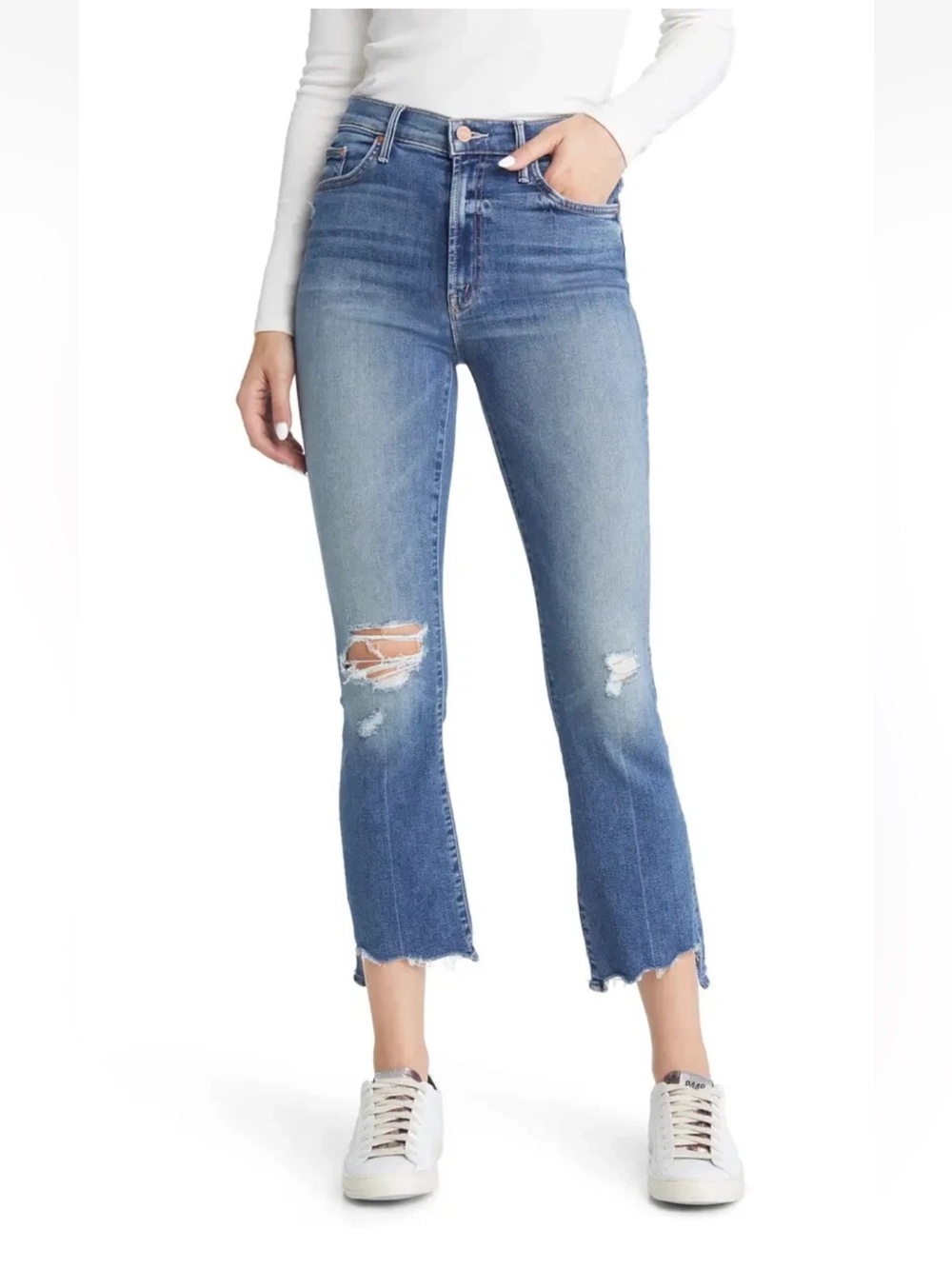 MOTHER THE INSIDER CROP
STEP CHEW-Medium wash-Size 27